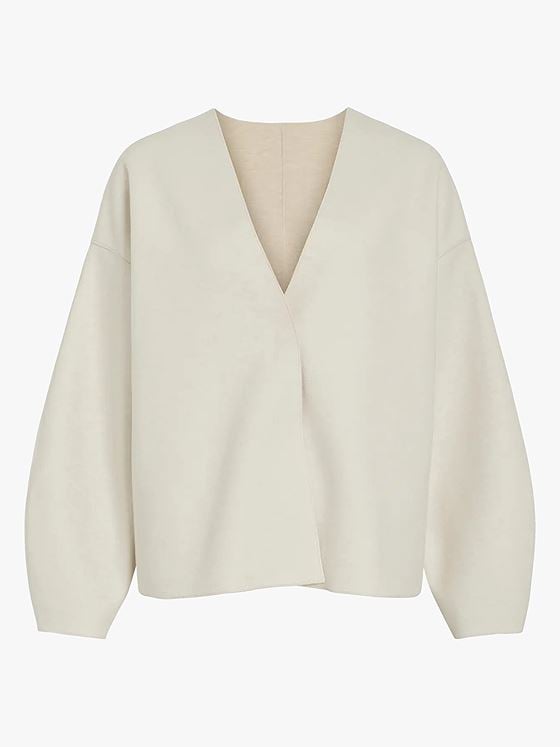 Vila Juice Loose Long Sleeve Jacket Super Light Natural Melan