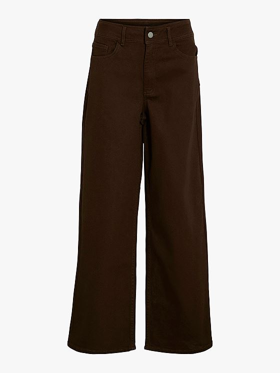 Vila Chia Solid High Waist Jeans Demitasse