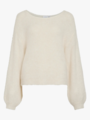 Vila Marley Long Sleeve Knit Pullover Egret MELANGE