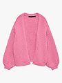 Vero Moda Maybe Long Sleeve Open Cardigan Pink Cosmos