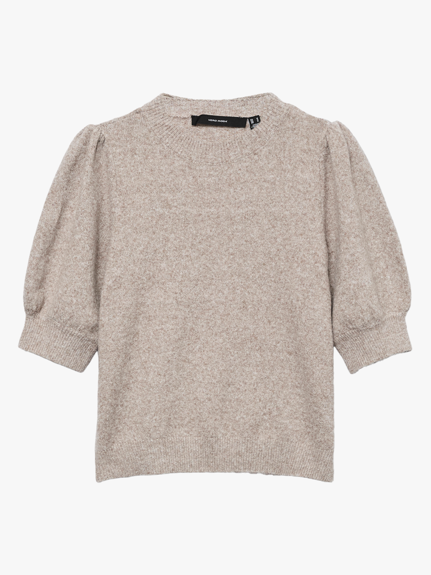 Vero Moda Doffy 2/4 O-Neck Pullover - Beige | Getinspired.no, حجم الصورة 1440x1920