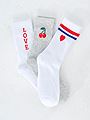 Vero Moda Mel Detail Socks 3-Pack Light Grey Melange Cherries
