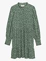 Vero Moda Aware Noelle Long Sleeve High Neck Short Dress Hedge Green