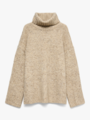 Vero Moda Ingrid Long Sleeve Roll Neck Pullover Silver Mink
