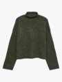 Vero Moda Mirla Long Sleeve Highneck Pullover Grape Leaf w. Melange