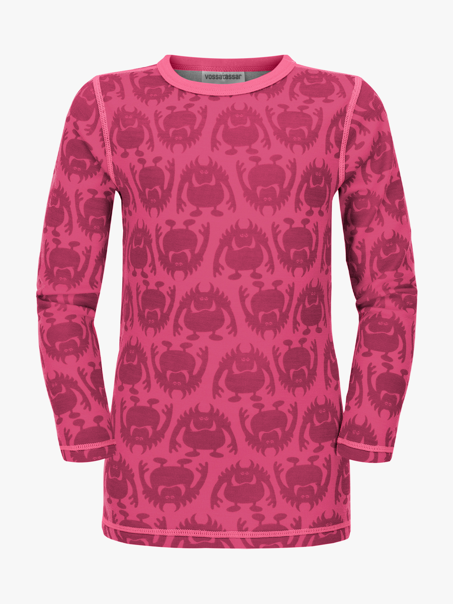 Vossatassar Monsterull Long Sleeve Pink