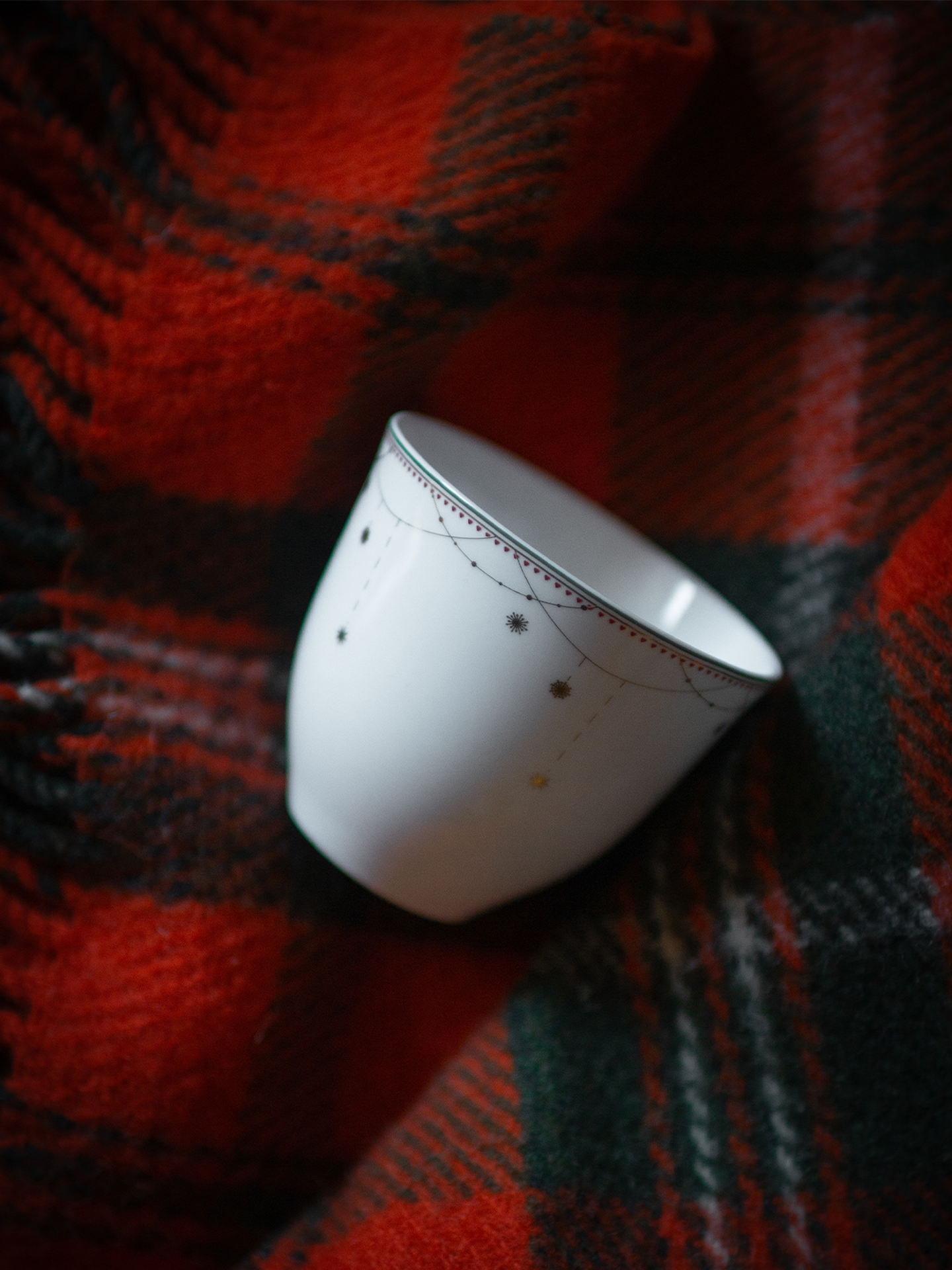 Wik - Walsøe Julemorgen Girlander kopp uten hank  20 cl, 2 pakk Flerfarget