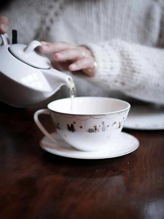 Wik - Walsøe Julemorgen Story tekopp med skål 40 cl Flerfarget