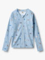Wheat Swim T-Shirt Long Sleeve Zip Ada Soft Blue Sea Life