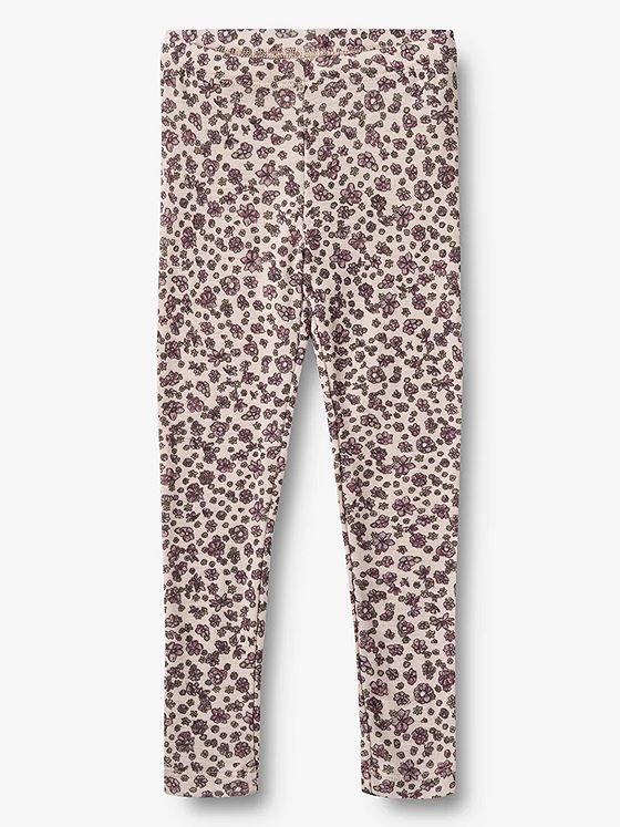 Wheat Wool Leggings Agi Autumn Flowers