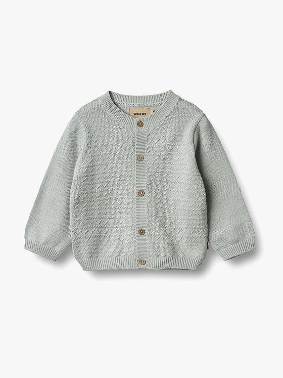 Wheat Knit Cardigan Bjørn Soft Blue