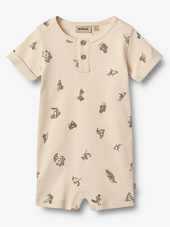 Wheat Jumpsuit Short Sleeve Alfred Beach Friends