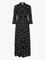 Y.A.S Savanna Long Shirt Dress Black / White