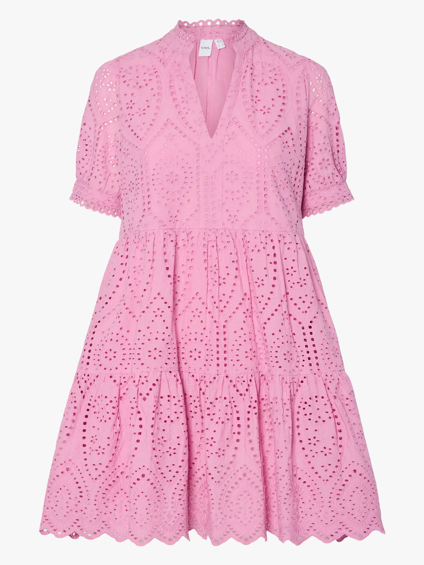 Y.A.S Holi Short Sleeve Dress Moonlite Mauve