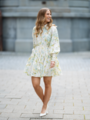 Y.A.S Somellie Long Sleeve Shirt Dress Hvit