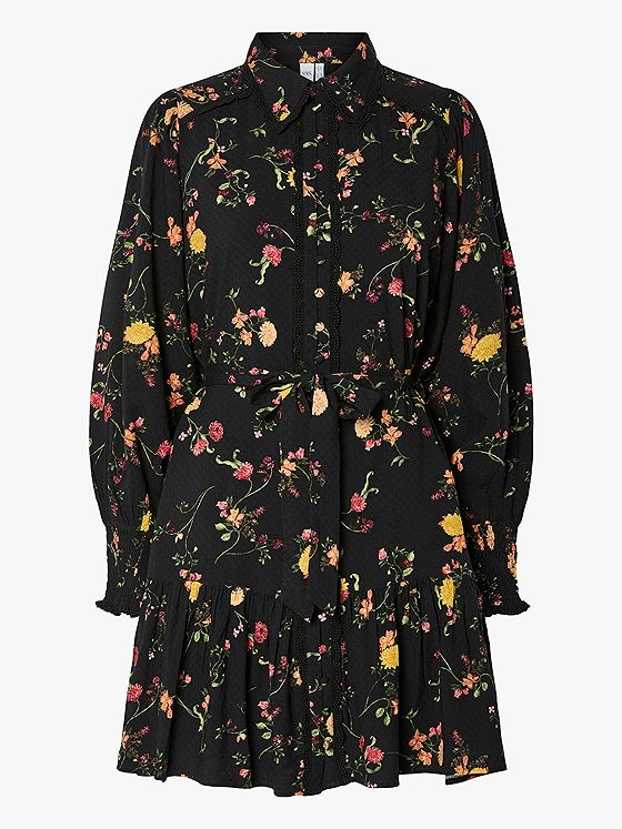 Y.A.S Tilera Shirt Dress Black Botari