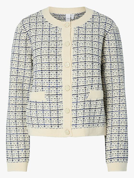 Y.A.S Livia Long Sleeve Short Knit Cardigan Birch