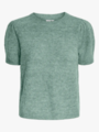 Y.A.S Anne Short Sleeve Knit Pullover Iceberg Green