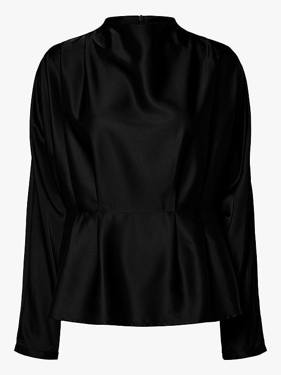 Y.A.S Yera Long Sleeve Top Black