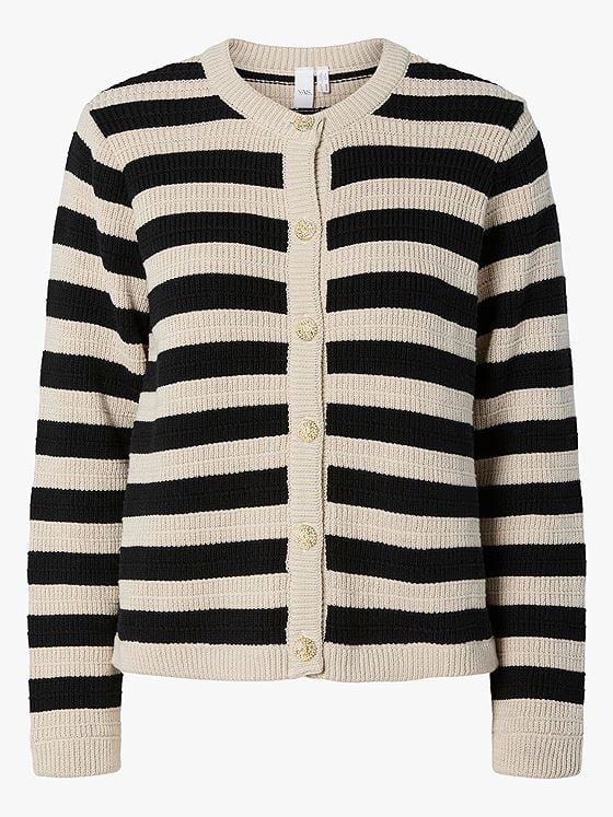 Y.A.S Sironi Long Sleeve Knit Cardigan Birch