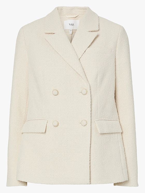 Y.A.S Petra Long Sleeve Boucle Blazer Pristine