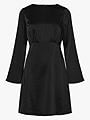 Y.A.S Vima Long Sleeve Open Back Dress Black