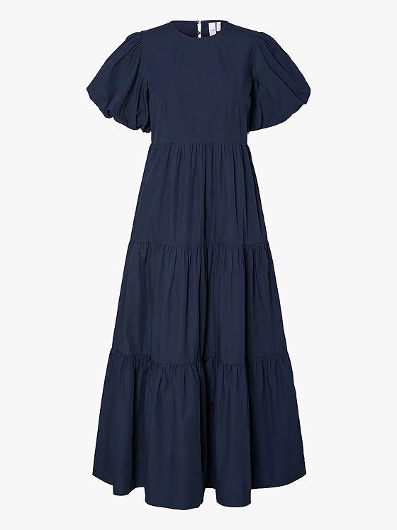 Y.A.S Colea Short Sleeve Ankle Dress Navy Blazer