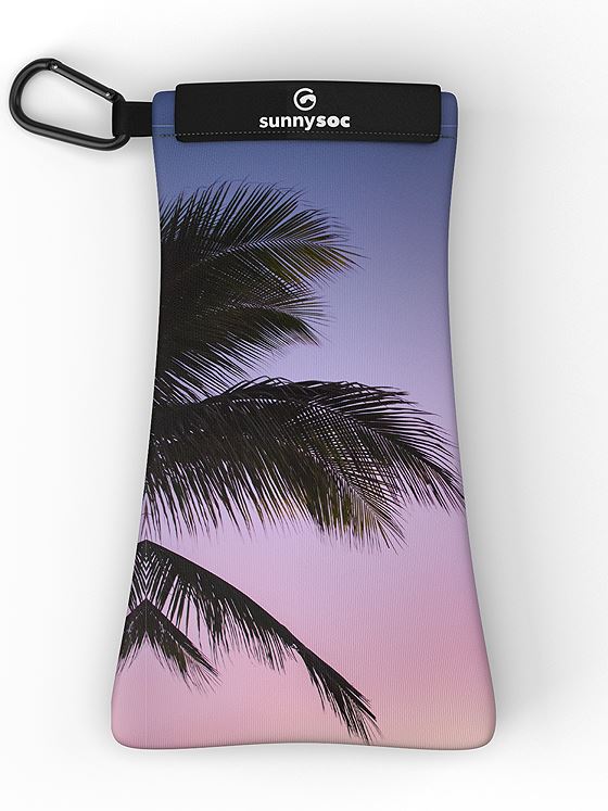 SunnySoc Brilleetui Sunset Palm