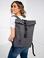 Rains Rolltop Rucksack Grey