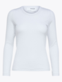 Selected Femme Dianna Long Sleeve O-Neck Top Bright White