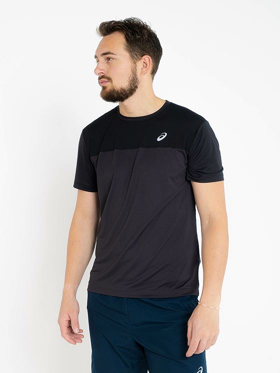 ASICS Race Short Sleeved Top Performance Black/Graphite Grey