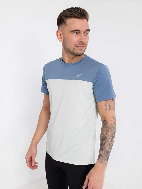 ASICS Race Short Sleeved Top Steel Blue/Light Sage