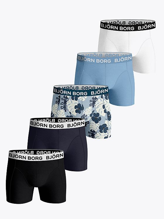 Björn Borg Cotton Stretch Boxer 5p Flerfarget