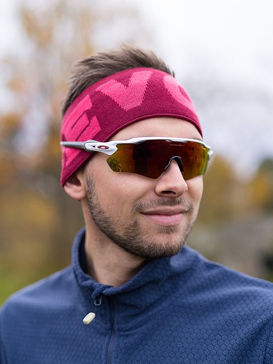 Devold Logo Merino Headband Beetroot