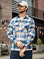 Helly Hansen Lokka Organic Flannel Long Sleeve Shirt Pebble Plaid