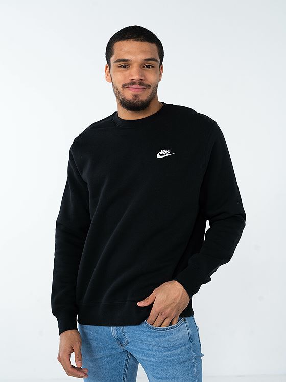 Nike Club Fleece Crew Svart