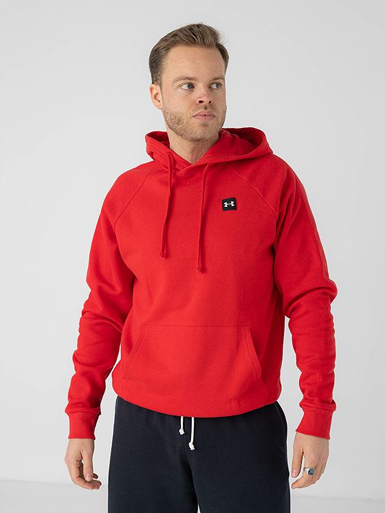 Under Armour Rival Fleece Hoodie Red / Onyx White