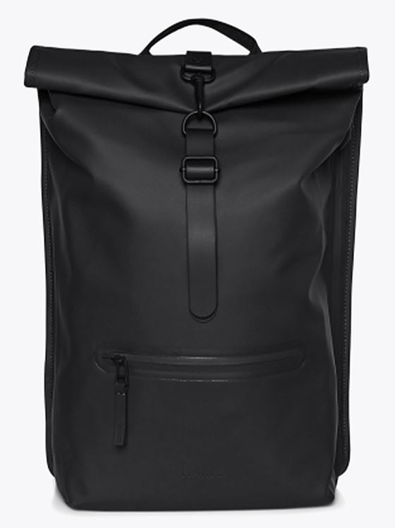 Rains Rolltop Rucksack Black