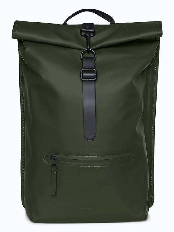 Rains Rolltop Rucksack Green